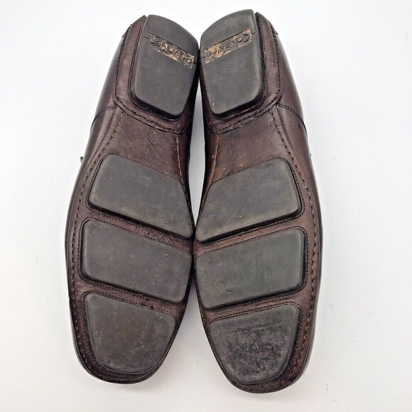 Calvin Klein Michael Brown Leather Driving Loafer Moc Toe Slip On Shoe Men's 12M - Picture 8 of 11
